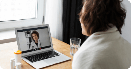 1-on-1 virtual appointments with a doctor or therapist